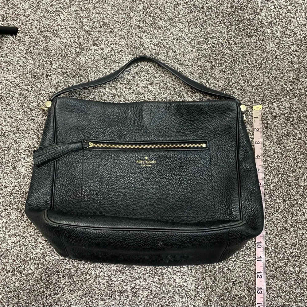 Kate Spade Michaela Chester Street Pebbled‎ Leather Shoulder Bag Black